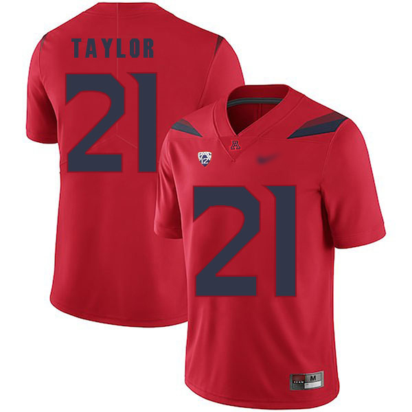 JJ Taylor Arizona Wildcats Men's Jersey - #21 NCAA Red Replica Authentic