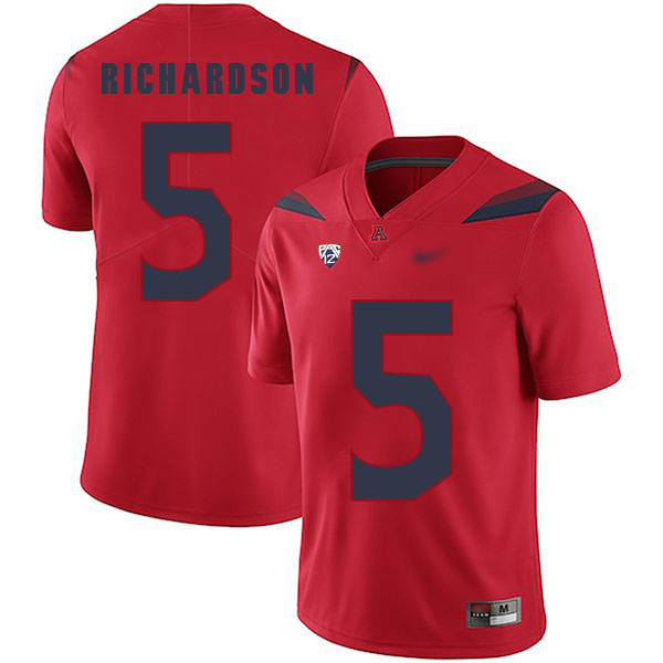 Shaquille Richardson Arizona Wildcats Men's Jersey - #5 NCAA Red Replica Authentic