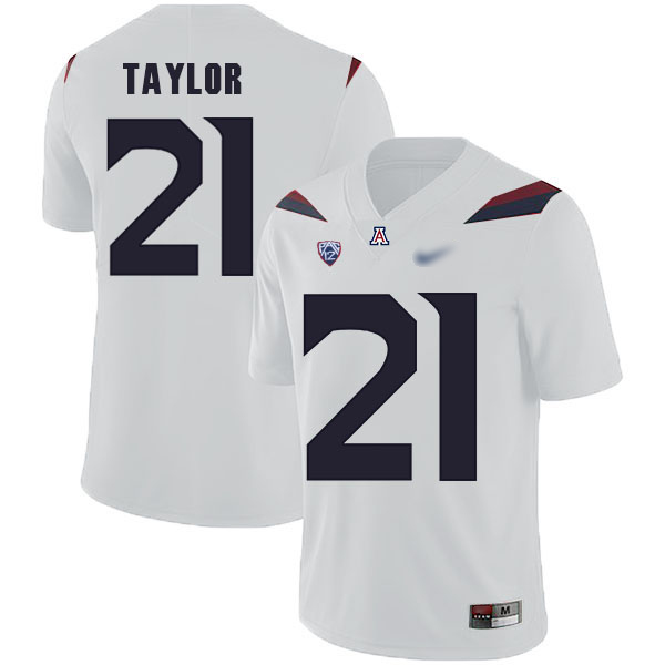 JJ Taylor Arizona Wildcats Men's Jersey - #21 NCAA White Replica Authentic