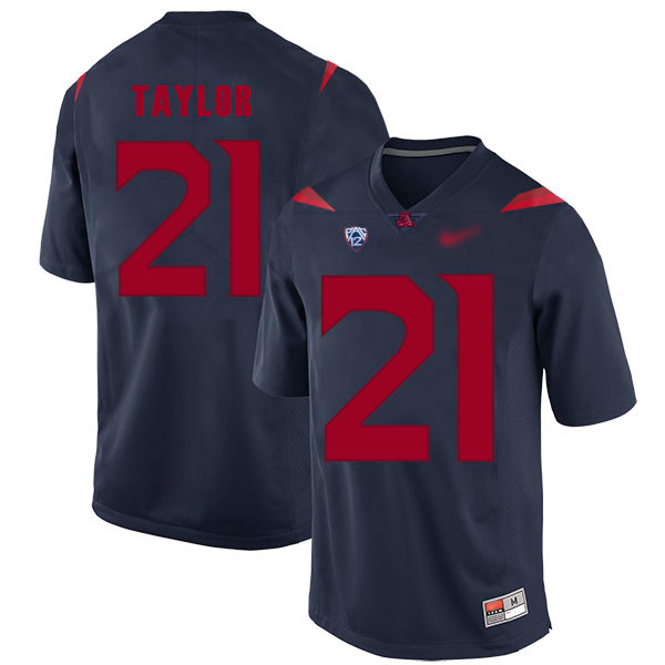 JJ Taylor Arizona Wildcats Men's Jersey - #21 NCAA Navy Blue Replica Authentic