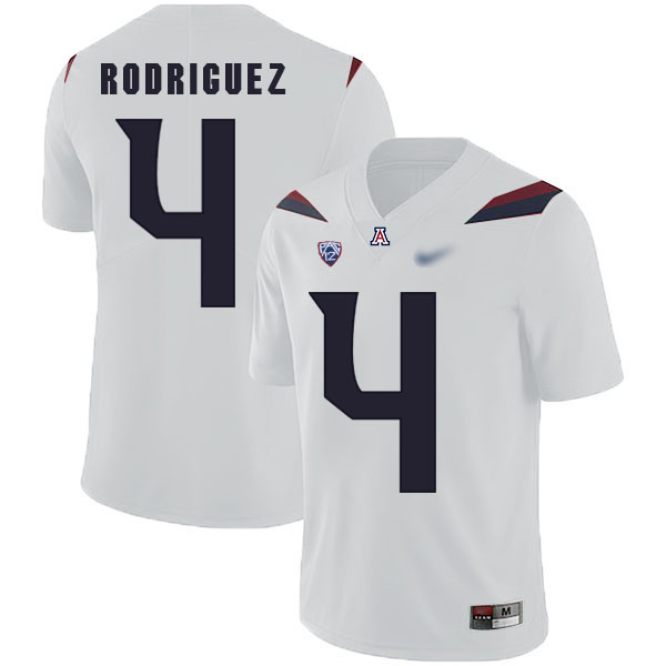 Rhett Rodriguez Arizona Wildcats Men's Jersey - #4 NCAA White Replica Authentic