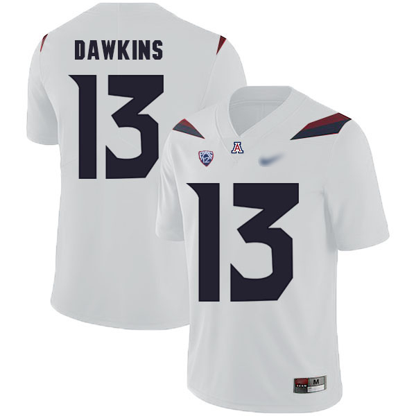 Brandon Dawkins Arizona Wildcats Men's Jersey - #13 NCAA White Replica Authentic