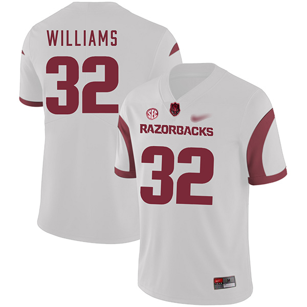 Jonathan Williams Arkansas Razorbacks Men's Jersey - #32 NCAA White Game Authentic