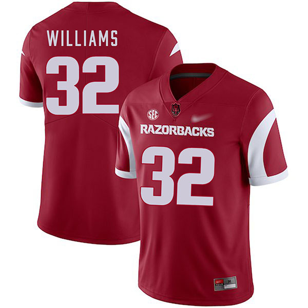 Jonathan Williams Arkansas Razorbacks Men's Jersey - #32 NCAA Cardinal Game Authentic