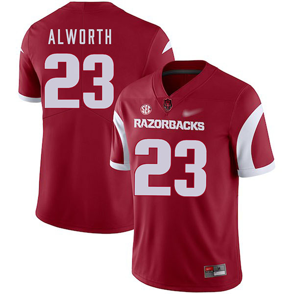 Lance Alworth Arkansas Razorbacks Men's Jersey - #23 NCAA Cardinal Game Authentic