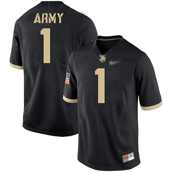 Marcus Hyatt Army Black Knights Men's Jersey - #1 NCAA Black Game Authentic