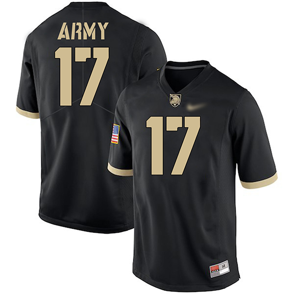 Ahmad Bradshaw Army Black Knights Men's Jersey - #17 NCAA Black Game Authentic