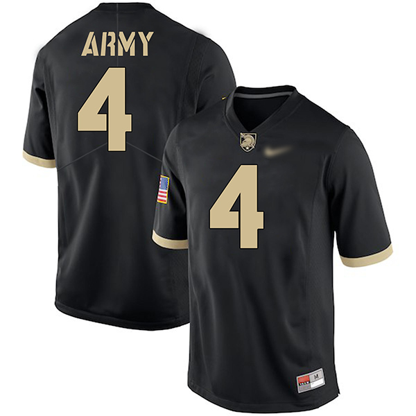 Cam Thomas Army Black Knights Men's Jersey - #4 NCAA Black Game Authentic