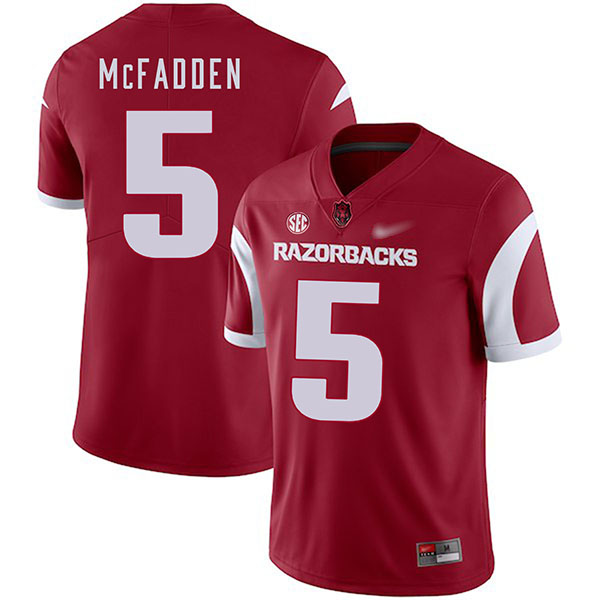 Darren McFadden Arkansas Razorbacks Men's Jersey - #5 NCAA Cardinal Game Authentic