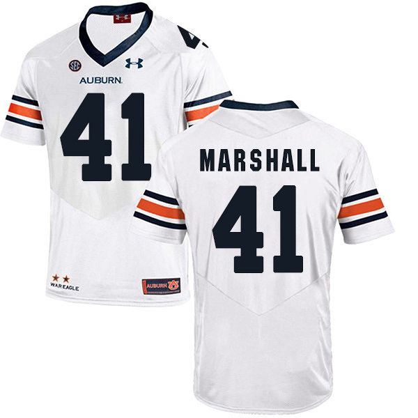 Aidan Marshall Auburn Tigers Men's Jersey - #41 NCAA White Stitched Authentic
