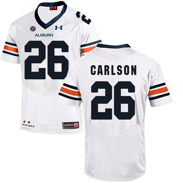 Anders Carlson Auburn Tigers Men's Jersey - #26 NCAA White Stitched Authentic