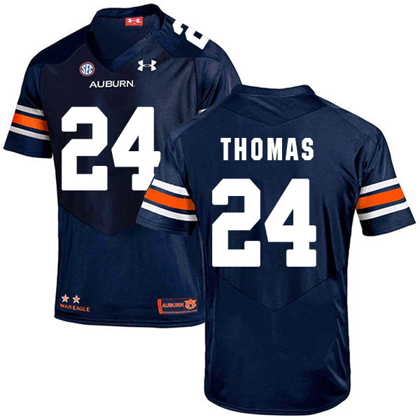 Daniel Thomas Auburn Tigers Men's Jersey - #24 NCAA Navy Blue Stitched Authentic