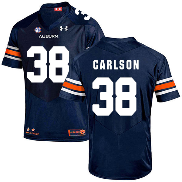 Daniel Carlson Auburn Tigers Men's Jersey - #38 NCAA Navy Blue Stitched Authentic