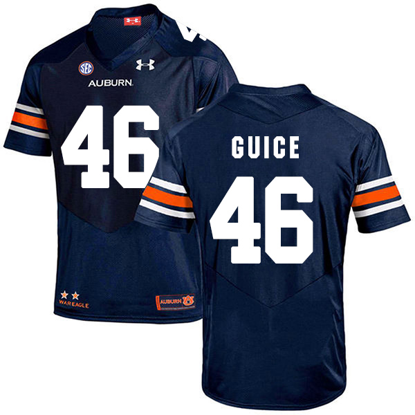 Devin Guice Auburn Tigers Men's Jersey - #46 NCAA Navy Blue Stitched Authentic