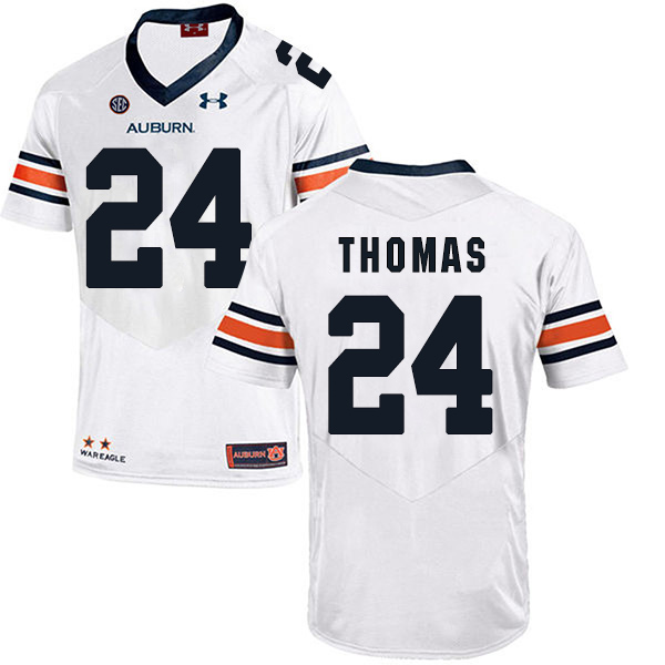 Daniel Thomas Auburn Tigers Men's Jersey - #24 NCAA White Stitched Authentic