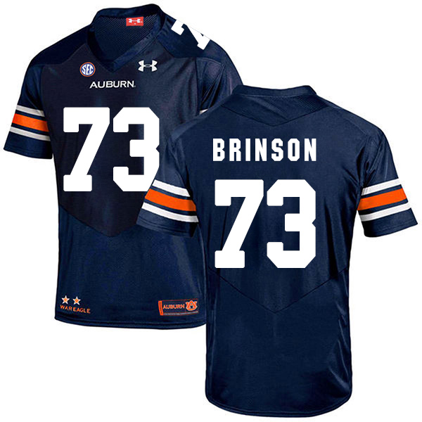 Gabe Brinson Auburn Tigers Men's Jersey - #73 NCAA Navy Blue Stitched Authentic