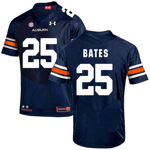 Daren Bates Auburn Tigers Men's Jersey - #25 NCAA Navy Blue Stitched Authentic