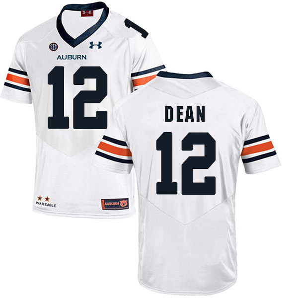 Jamel Dean Auburn Tigers Men's Jersey - #12 NCAA White Stitched Authentic