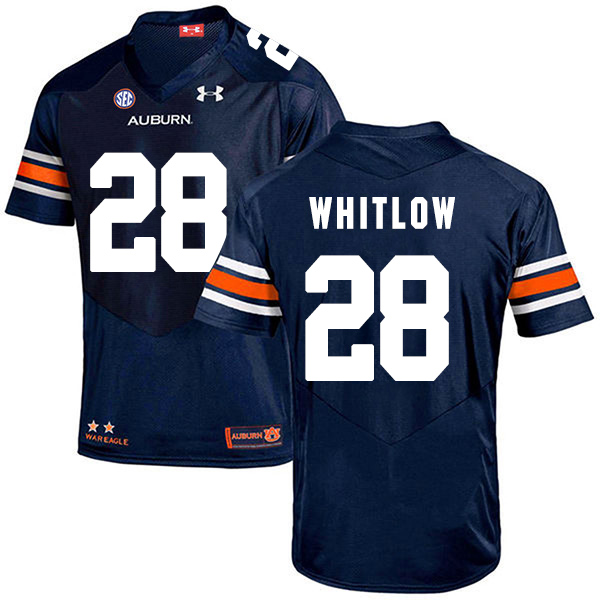 JaTarvious Whitlow Auburn Tigers Men's Jersey - #28 NCAA Navy Blue Stitched Authentic