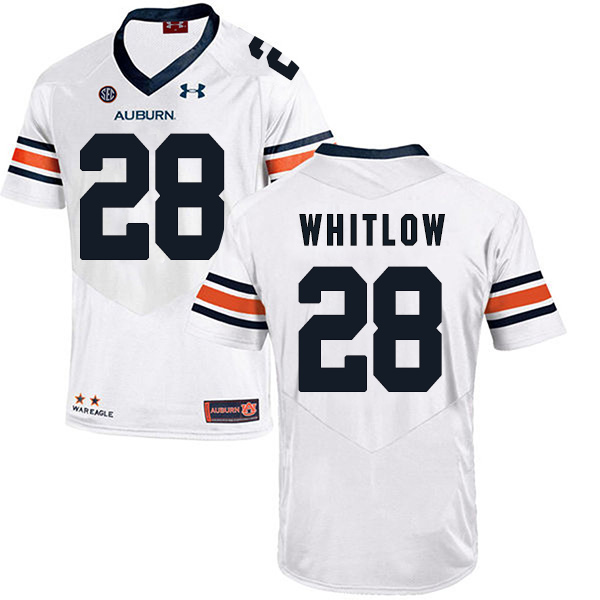 JaTarvious Whitlow Auburn Tigers Men's Jersey - #28 NCAA White Stitched Authentic