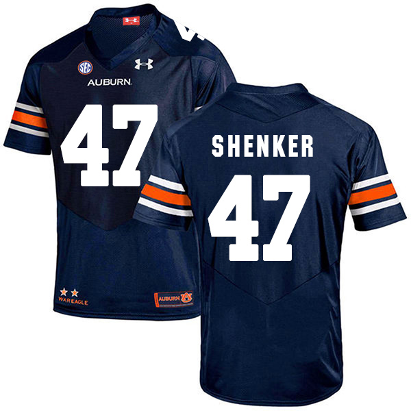 John Shenker Auburn Tigers Men's Jersey - #47 NCAA Navy Blue Stitched Authentic