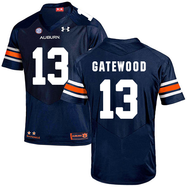 Joey Gatewood Auburn Tigers Men's Jersey - #13 NCAA Navy Blue Stitched Authentic