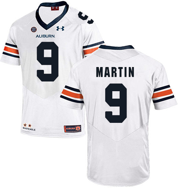 Kam Martin Auburn Tigers Men's Jersey - #9 NCAA White Stitched Authentic