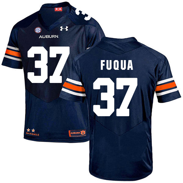 Kolbi Fuqua Auburn Tigers Men's Jersey - #37 NCAA Navy Blue Stitched Authentic