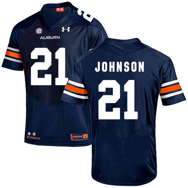 Kerryon Johnson Auburn Tigers Men's Jersey - #21 NCAA Navy Blue Stitched Authentic