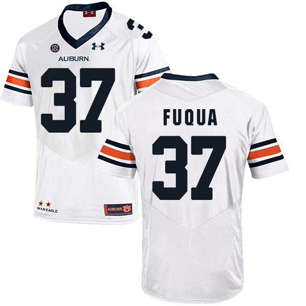 Kolbi Fuqua Auburn Tigers Men's Jersey - #37 NCAA White Stitched Authentic