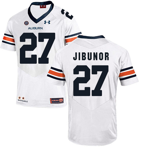 Richard Jibunor Auburn Tigers Men's Jersey - #27 NCAA White Stitched Authentic