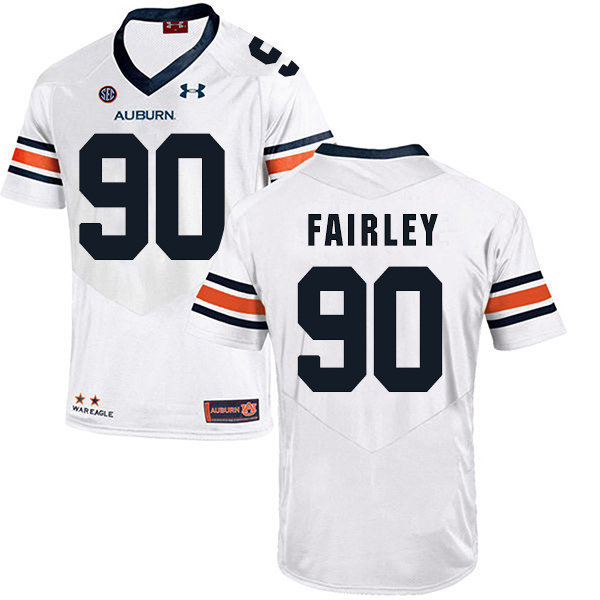 Nick Fairley Auburn Tigers Men's Jersey - #90 NCAA White Stitched Authentic