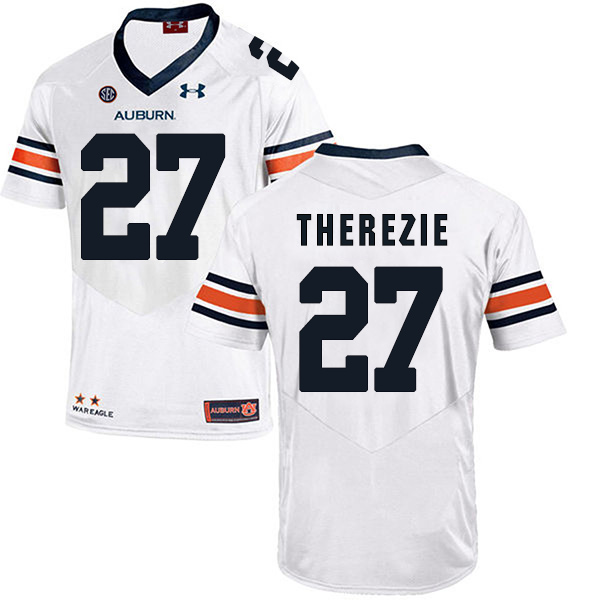 Robenson Therezie Auburn Tigers Men's Jersey - #27 NCAA White Stitched Authentic