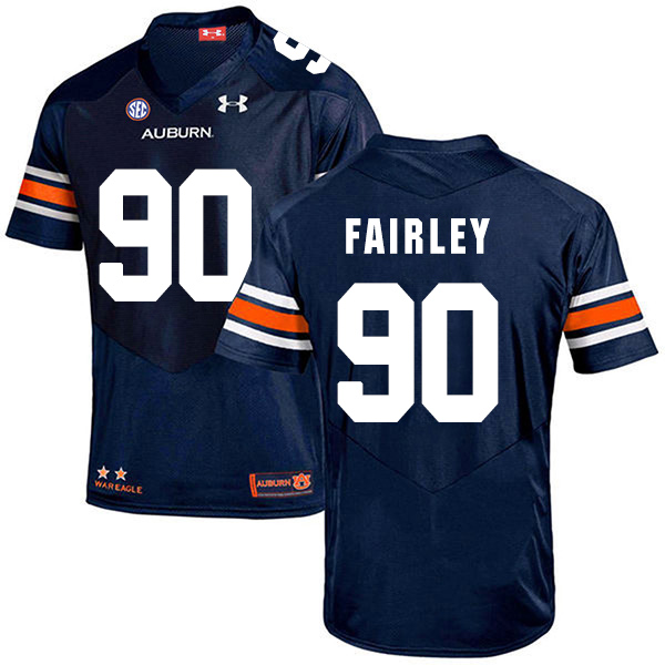 Nick Fairley Auburn Tigers Men's Jersey - #90 NCAA Navy Blue Stitched Authentic