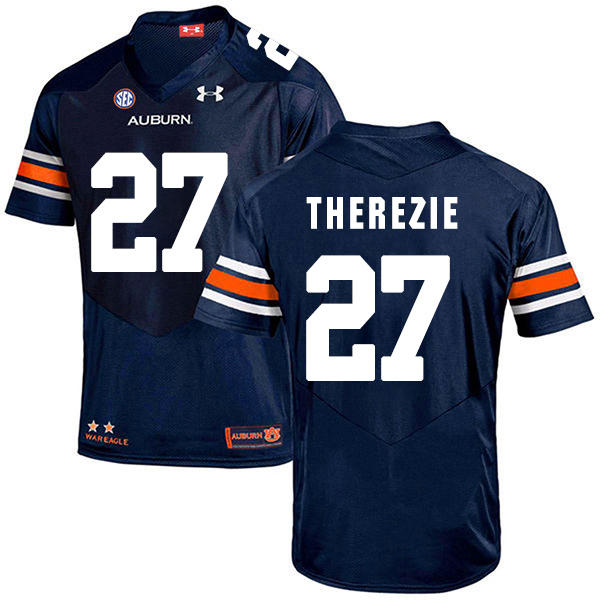 Robenson Therezie Auburn Tigers Men's Jersey - #27 NCAA Navy Blue Stitched Authentic