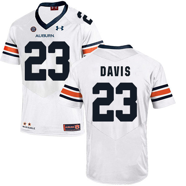 Ryan Davis Auburn Tigers Men's Jersey - #23 NCAA White Stitched Authentic