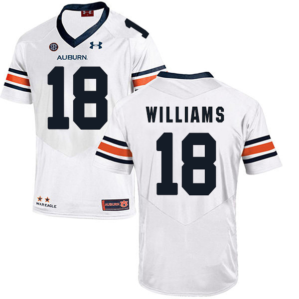 Seth Williams Auburn Tigers Men's Jersey - #18 NCAA White Stitched Authentic