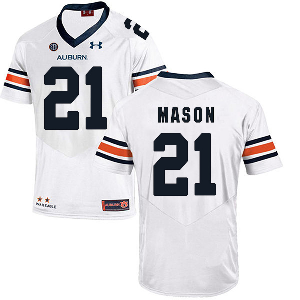 Tre Mason Auburn Tigers Men's Jersey - #21 NCAA White Stitched Authentic