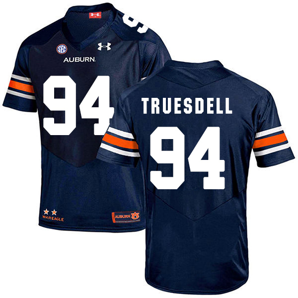Tyrone Truesdell Auburn Tigers Men's Jersey - #94 NCAA Navy Blue Stitched Authentic