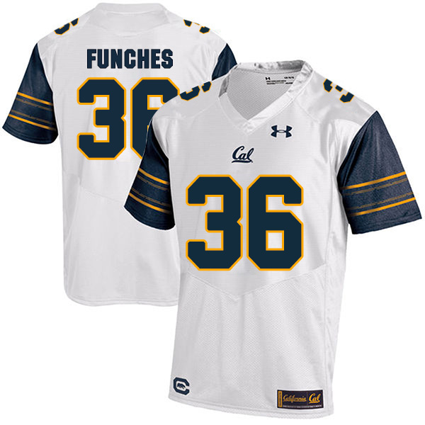Alex Funches California Golden Bears Men's Jersey - #36 NCAA White Stitched Authentic