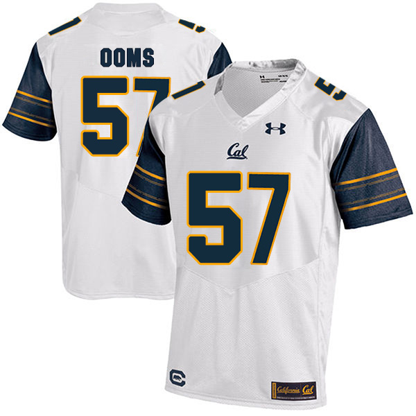 Addison Ooms California Golden Bears Men's Jersey - #57 NCAA White Stitched Authentic