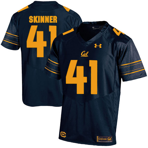 Ben Skinner California Golden Bears Men's Jersey - #41 NCAA Navy Blue Stitched Authentic