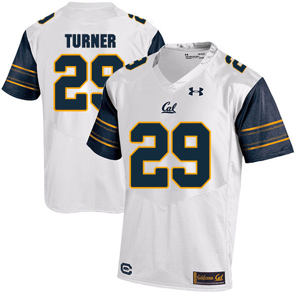 Bryce Turner California Golden Bears Men's Jersey - #29 NCAA White Stitched Authentic