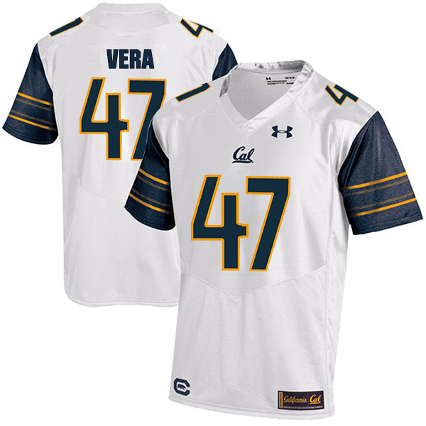 Alonso Vera California Golden Bears Men's Jersey - #47 NCAA White Stitched Authentic