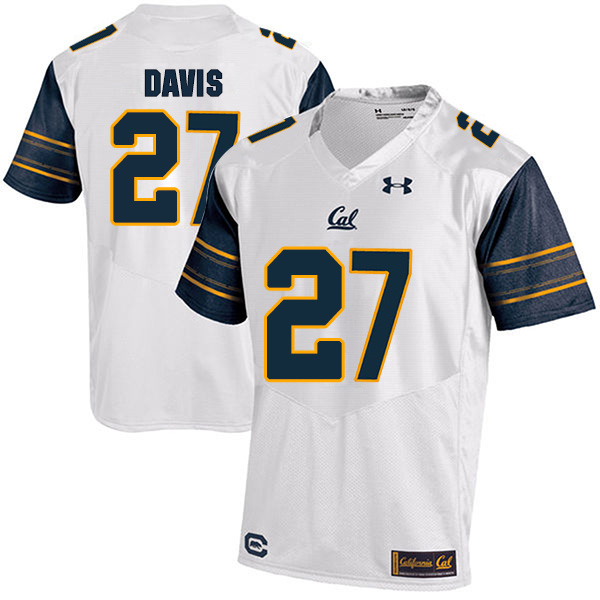 Ashtyn Davis California Golden Bears Men's Jersey - #27 NCAA White Stitched Authentic