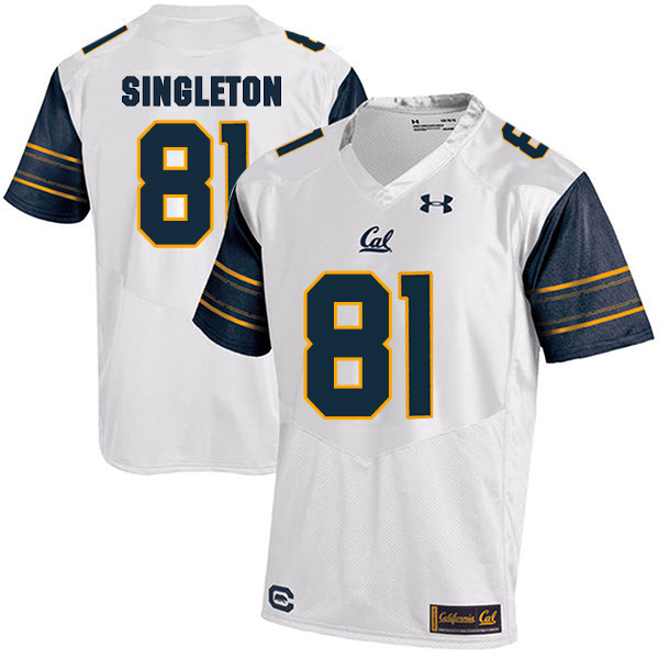 Brandon Singleton California Golden Bears Men's Jersey - #81 NCAA White Stitched Authentic