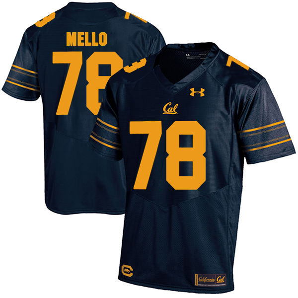 Brandon Mello California Golden Bears Men's Jersey - #78 NCAA Navy Blue Stitched Authentic