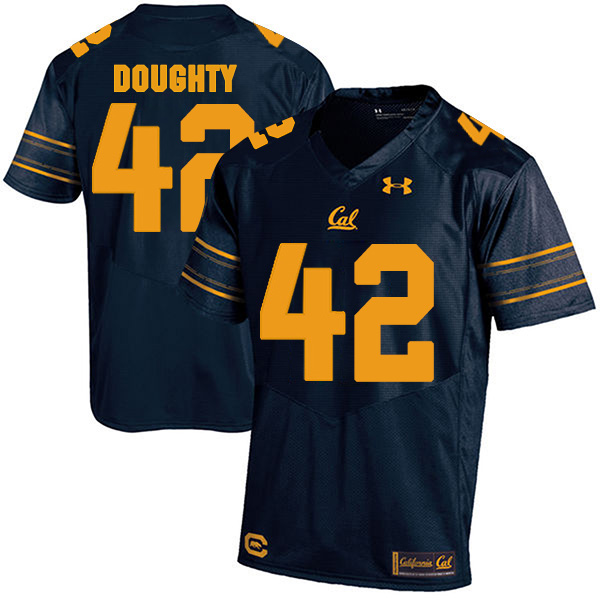 Colt Doughty California Golden Bears Men's Jersey - #42 NCAA Navy Blue Stitched Authentic