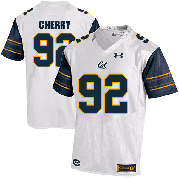 Gabe Cherry California Golden Bears Men's Jersey - #92 NCAA White Stitched Authentic
