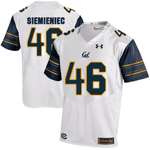 Gabe Siemieniec California Golden Bears Men's Jersey - #46 NCAA White Stitched Authentic